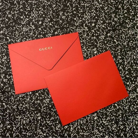 Red Gucci Envelopes 50  - Picture 2 of 6